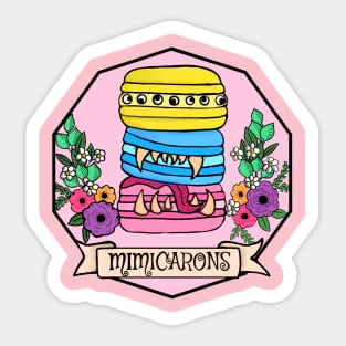 Mimicarons : Cute Tea Party Mimic Pun Sticker